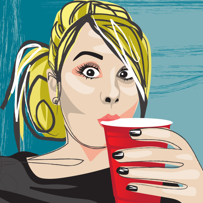 vector sketch, vector illustration, selfie illustration