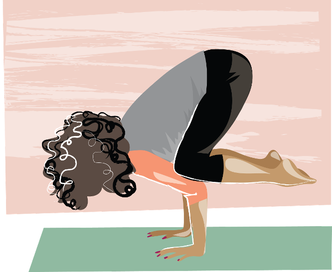 Bakasana or crow pose