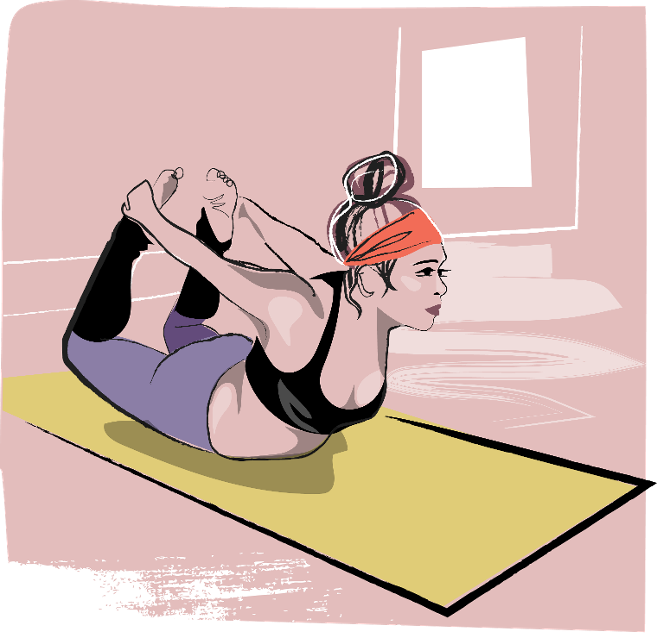 Floor Bow Pose: Dhanurasana 