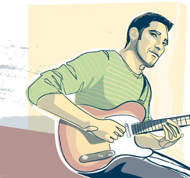 he plays guitar
